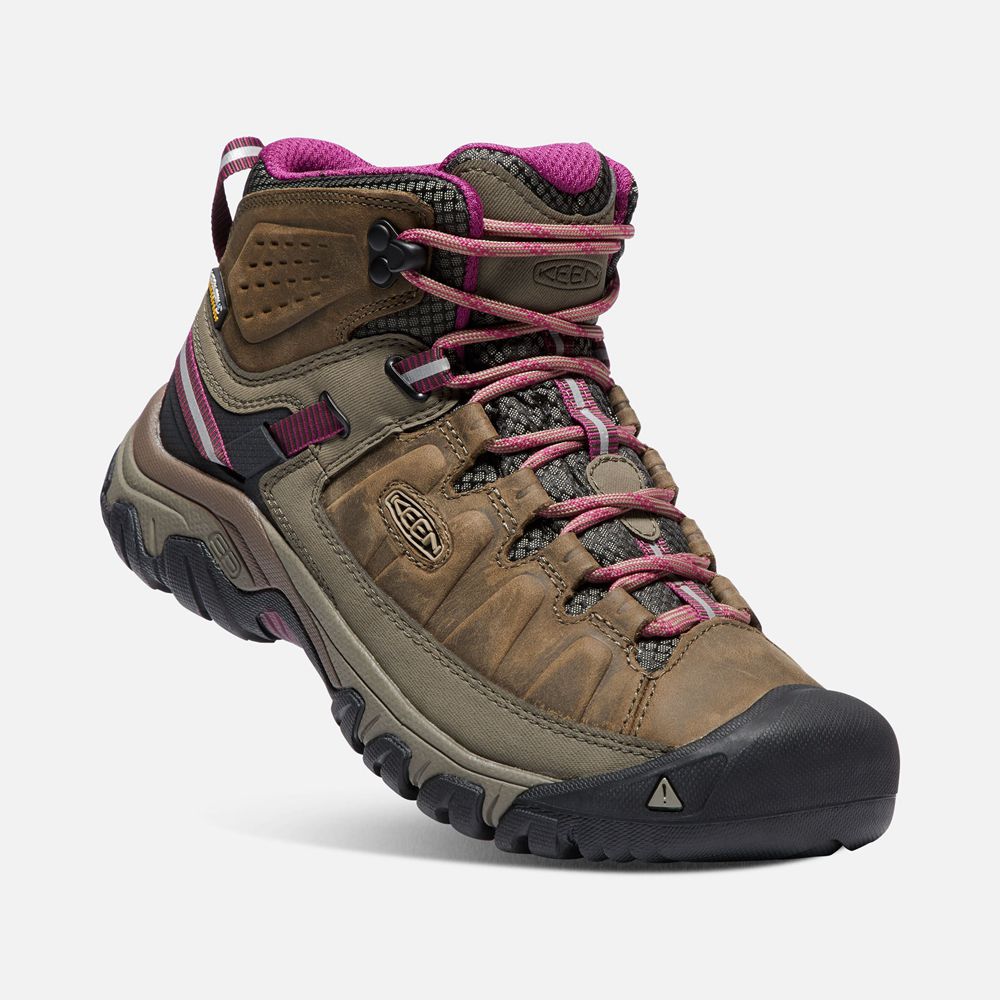 Keen Laarzen Dames Bruin - Targhee Iii Waterproof Mid - 43967-MRPU